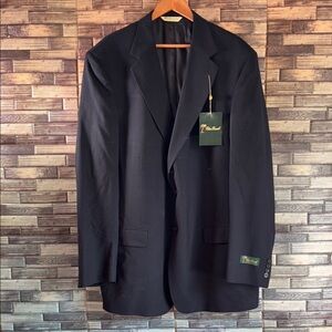 Elegant Navy Blur Men's Blazer by Palm Beach NWT 50XL